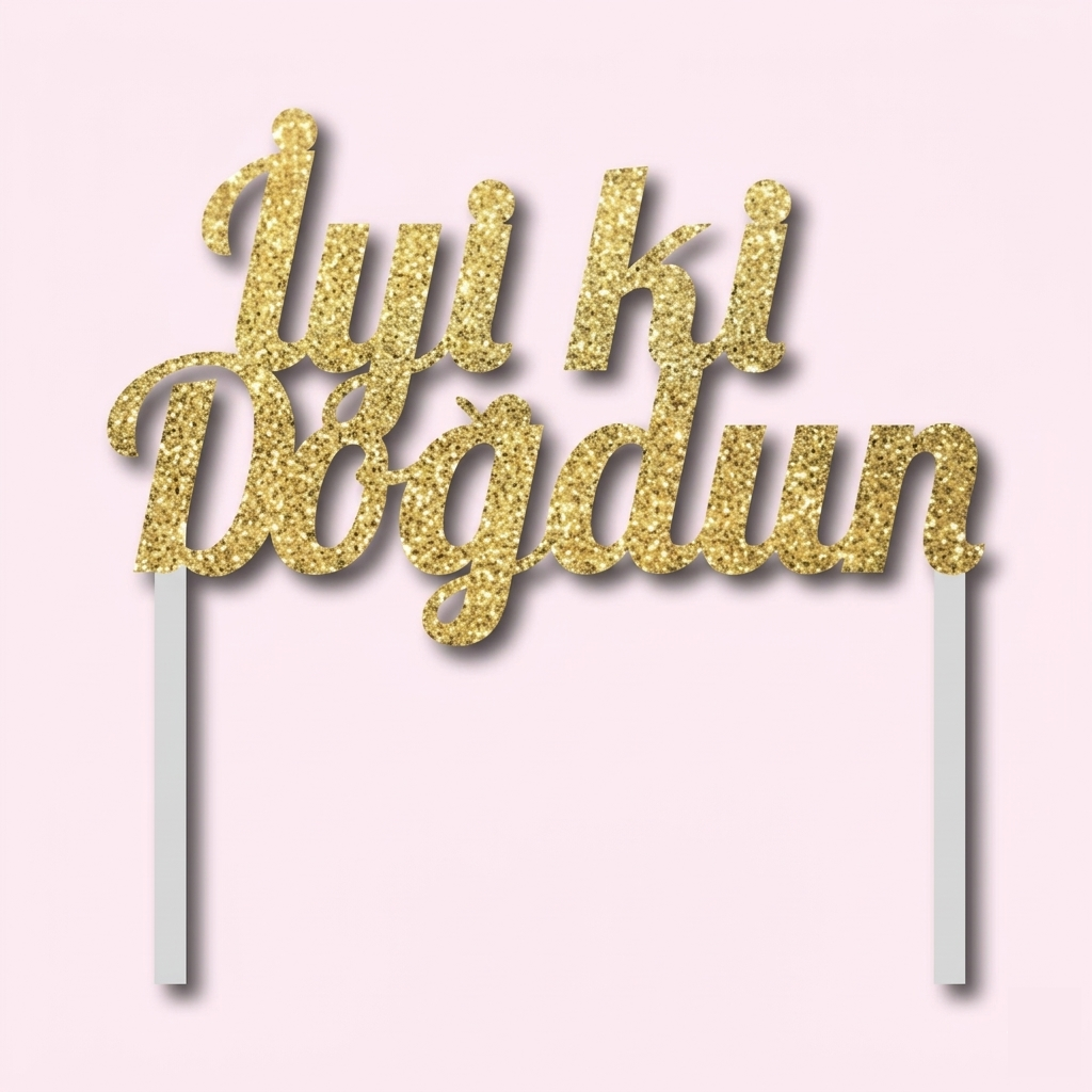 İyi ki doğdun Aufstecker Gold